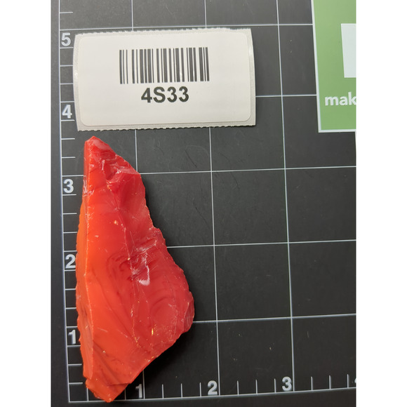 Ruby Amberina Swirl Slag Art Glass Cullet #4S33 - Picture 6 of 6